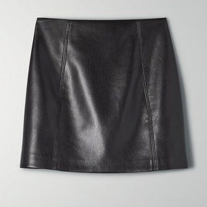 Aritzia Babaton Modern Leather Mini Skirt